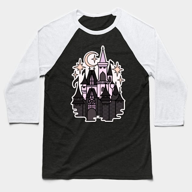 The Magical Goth Castle pt.2 Baseball T-Shirt by chiaraLBart